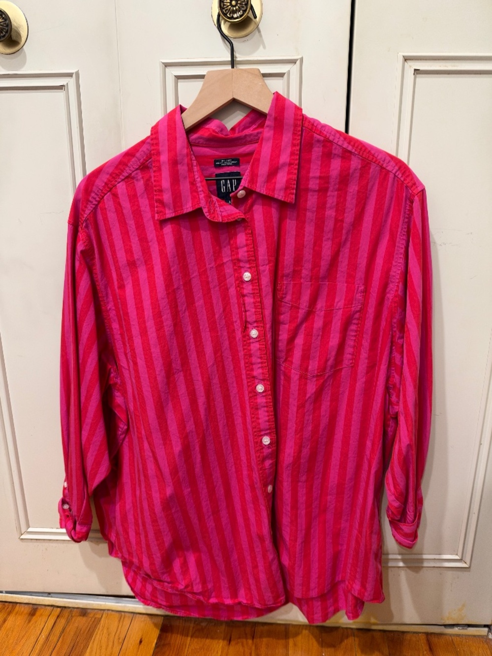 Pink button down